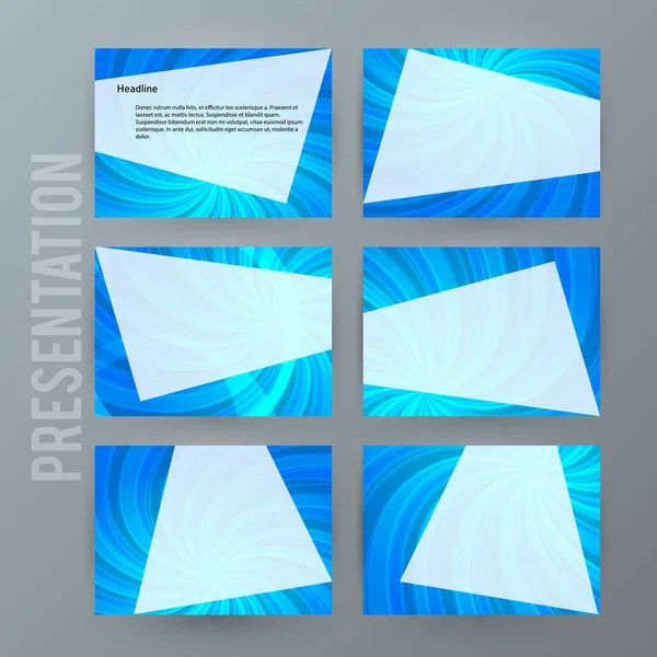 Präsentationsvorlage für Powerpoint-Hintergrund blue17 — Stockvektor