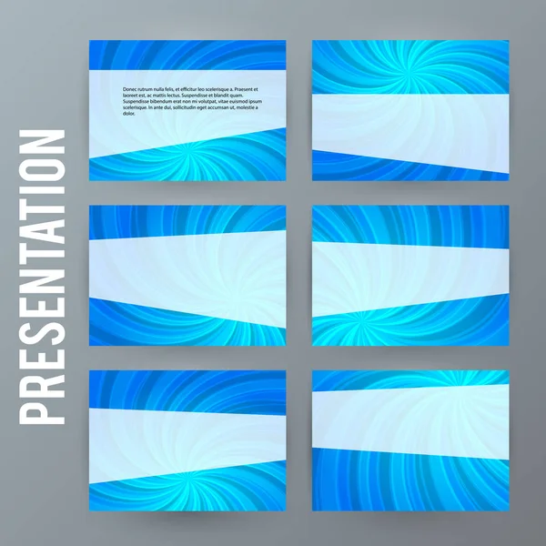 Präsentationsvorlage für Powerpoint-Hintergrund blue19 — Stockvektor