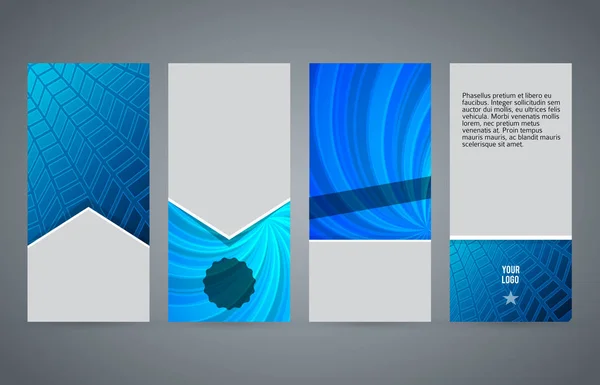 Conjunto de diseño de banner web vertical07 — Vector de stock