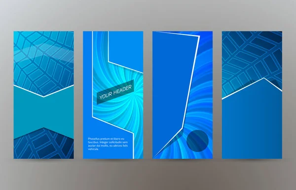 Conjunto de fondo de diseño de banner web vertical10 — Vector de stock