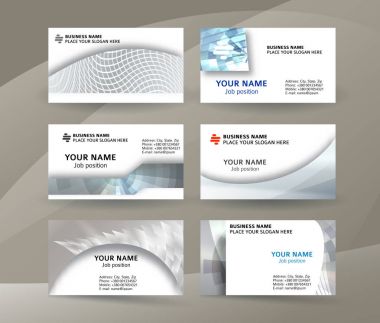 Businness kartı şablonu yatay banner arka plan metal silve