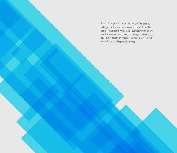 Fundo abstrato azul sobreposição de retângulos — Vetor de Stock