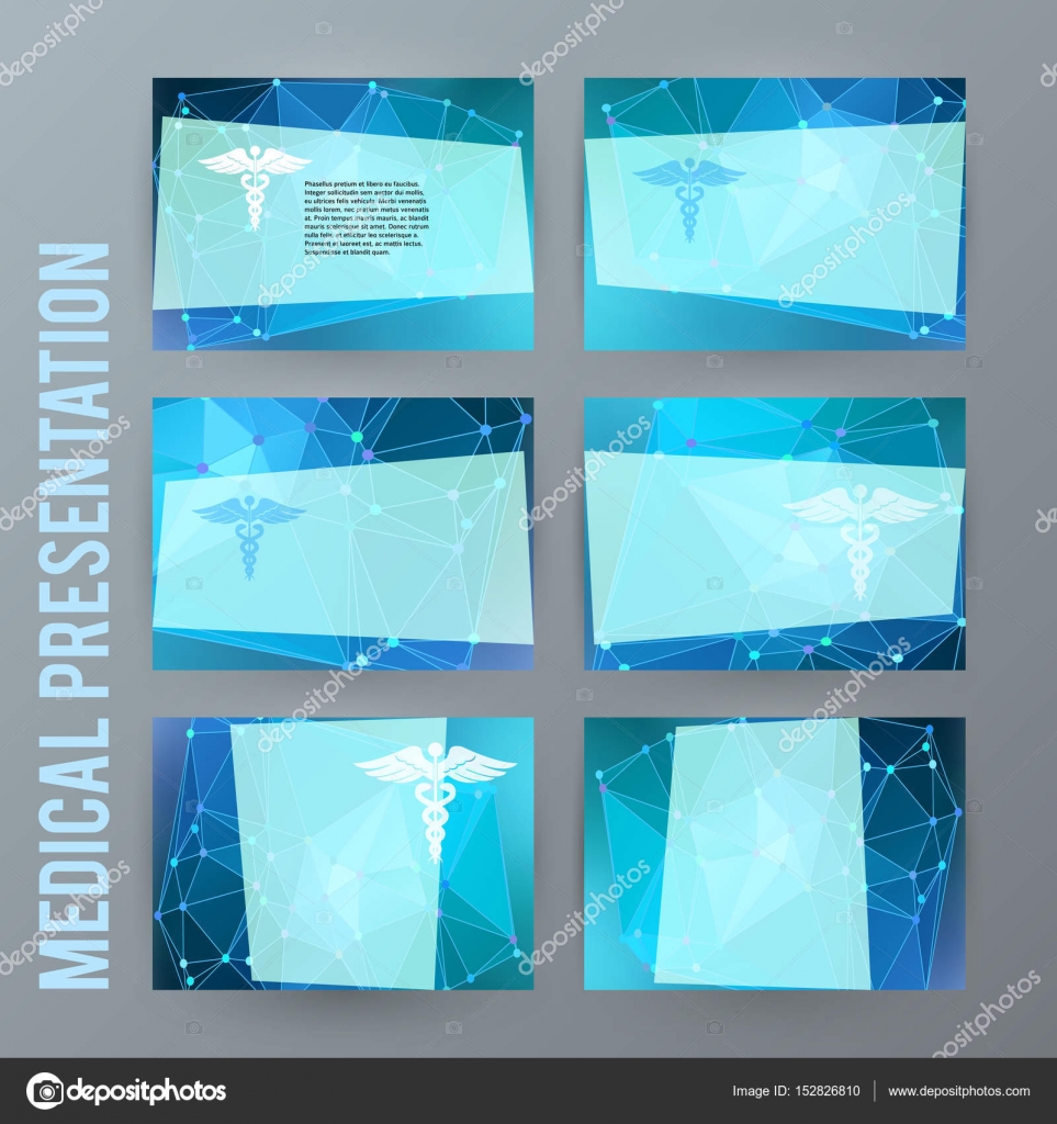 医療 powerpoint precentation テンプレート水平バナー背景 — ストック