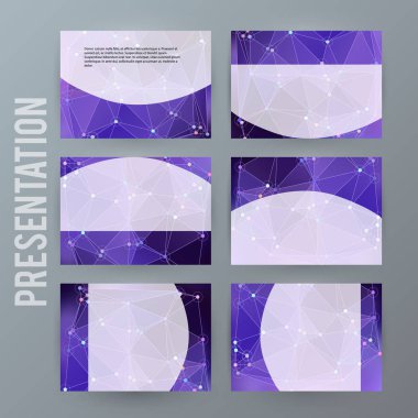 Tasarım öğesi powerpoint precentation şablon yatay banne