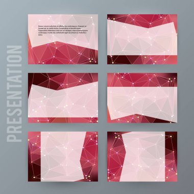 Tasarım öğesi powerpoint precentation şablon yatay banne