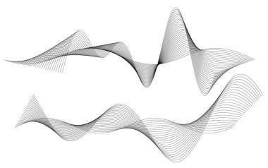 Tasarım öğesi dalgalı Şerit'ten çok paralel lines27