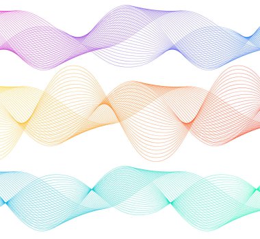 Tasarım öğesi dalgalı Şerit'ten çok paralel lines36