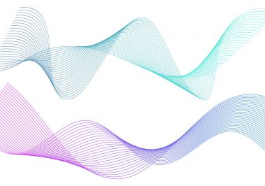 Tasarım öğesi dalgalı Şerit'ten çok paralel lines38