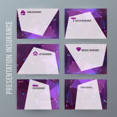 sigorta powerpoint precentation şablonu yatay bac banner