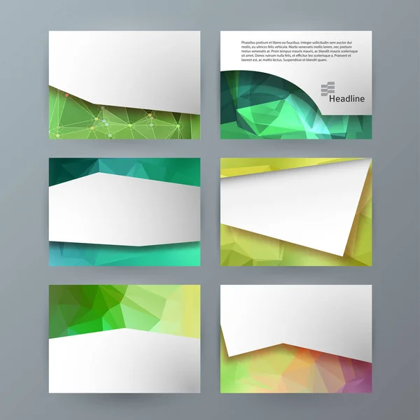 Elemento de diseño powerpoint precentation template horizontal banne — Vector de stock