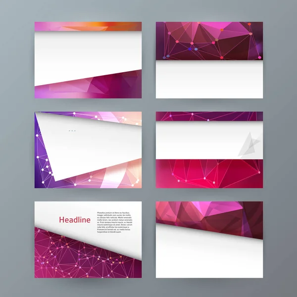 Elemento de diseño powerpoint precentation template horizontal banne — Vector de stock