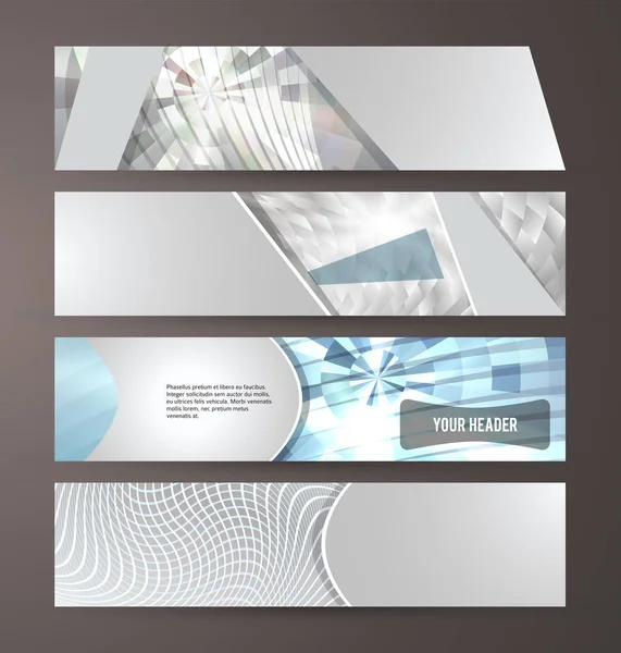 Design Elements Website Header horizontale Banner background06 — Stockvektor
