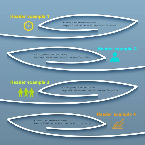 Elemento de design infográfico folheto publicitário03 — Vetor de Stock