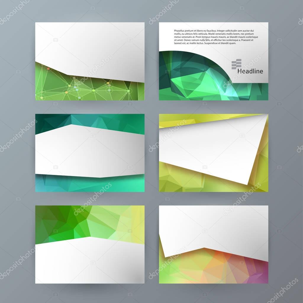 Design element powerpoint precentation template horizontal banne