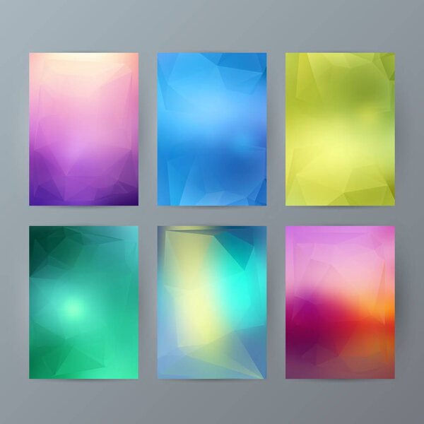 set flyer bound modern blurry design22
