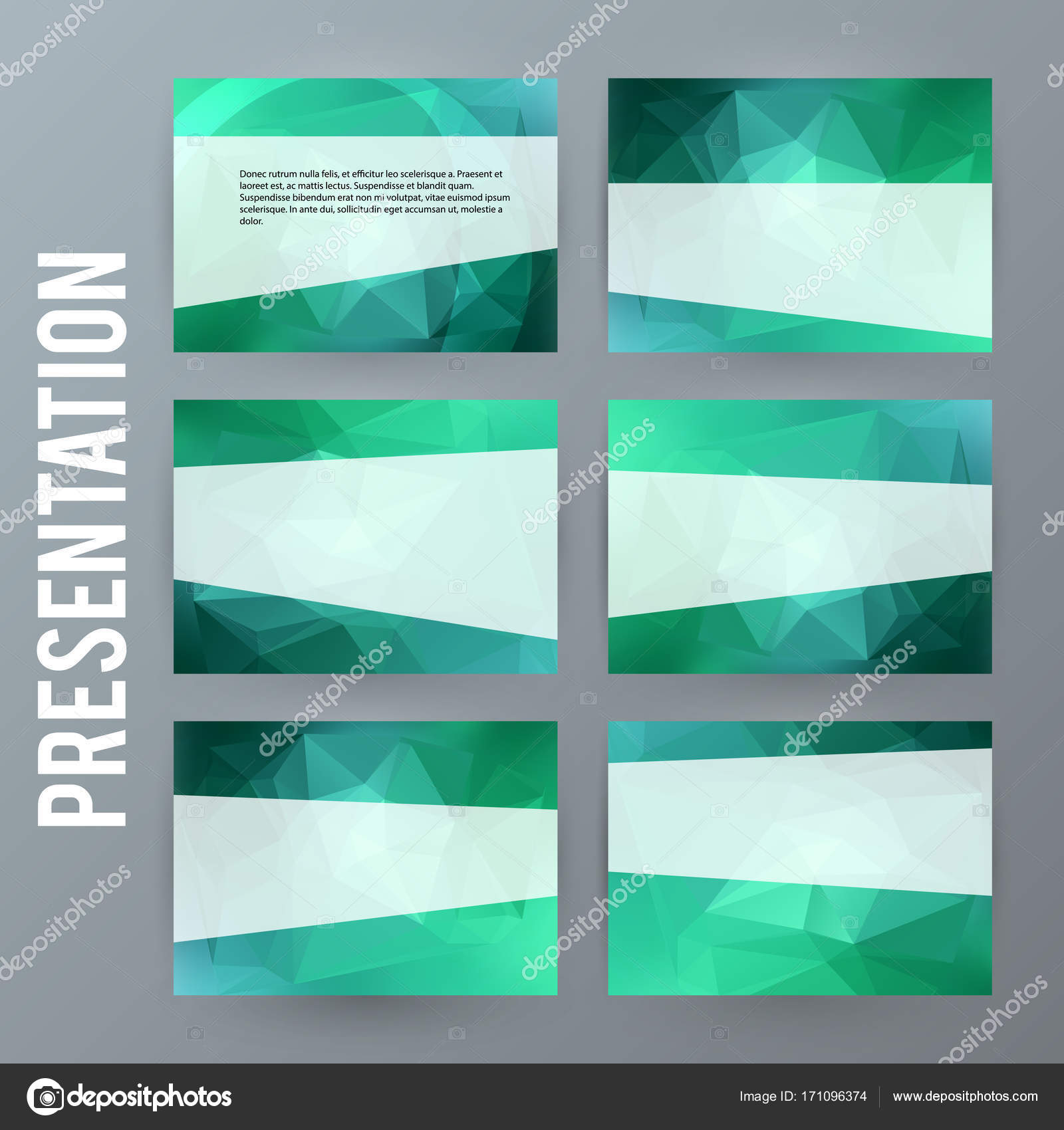 水平型バナー背景デザイン要素 powerpoint precentat — ストックベクター