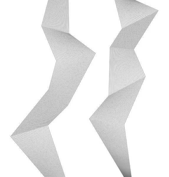 Elemento de diseño poligonal de muchas líneas paralelas03 — Archivo Imágenes Vectoriales