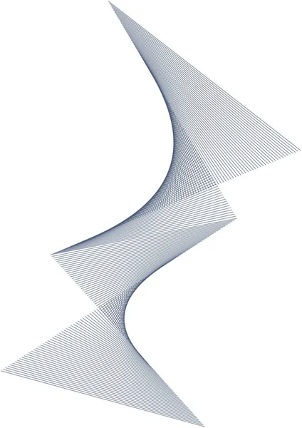 Tasarım öğesi birçok paralel lines09 dalgalı — Stok Vektör