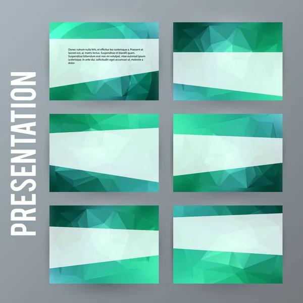 Horizontal banner hintergrund design element powerpoint precentat — Stockvektor