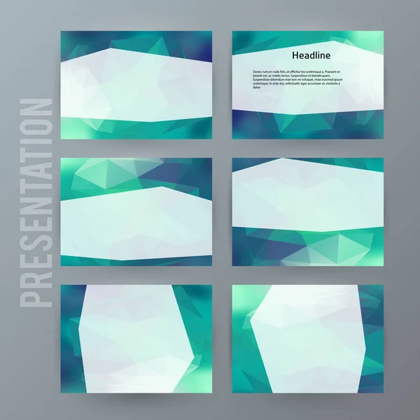 Horizontal banner hintergrund design element powerpoint precentat — Stockvektor