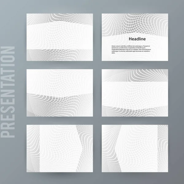 Metallische Set-Präsentation Hintergrund moderne verschwommene Design16 — Stockvektor