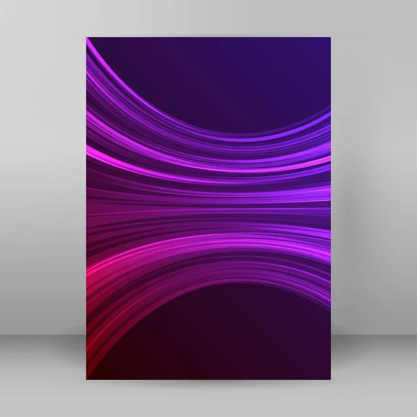 Colores abstracto backgroubnd resplandor luz efecto A4 brochure03 — Vector de stock
