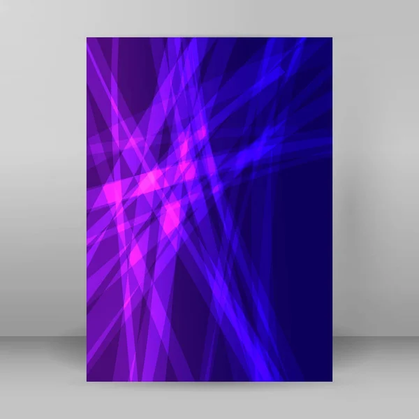 Colores abstracto backgroubnd brillo luz efecto A4 brochure05 — Vector de stock