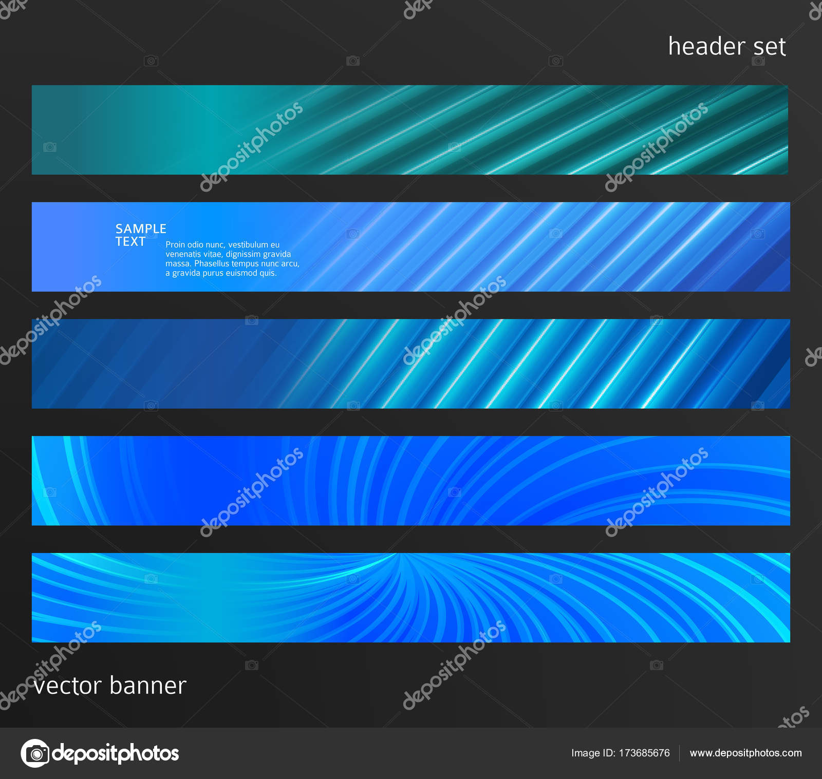Design element background website header horizontal banner10 Stock Vector  Image by ©silvercircle #173685676