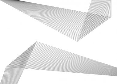 Tasarım öğesi poligonal birçok paralel lines31 üzerinden