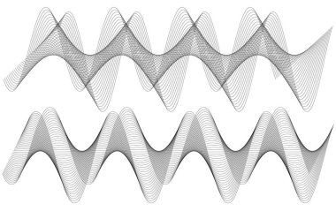 Tasarım öğesi dalgalı Şerit'ten çok lines01