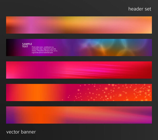 Заголовок сайта с элементами дизайна горизонтальный баннер 04

