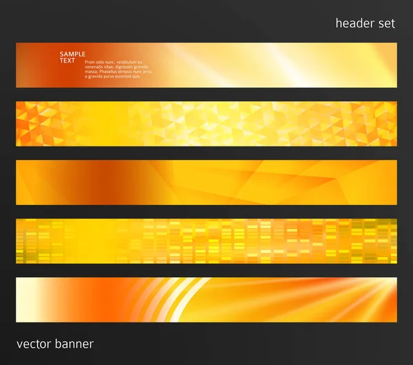 Design element hintergrund website header horizontal banner05 — Stockvektor