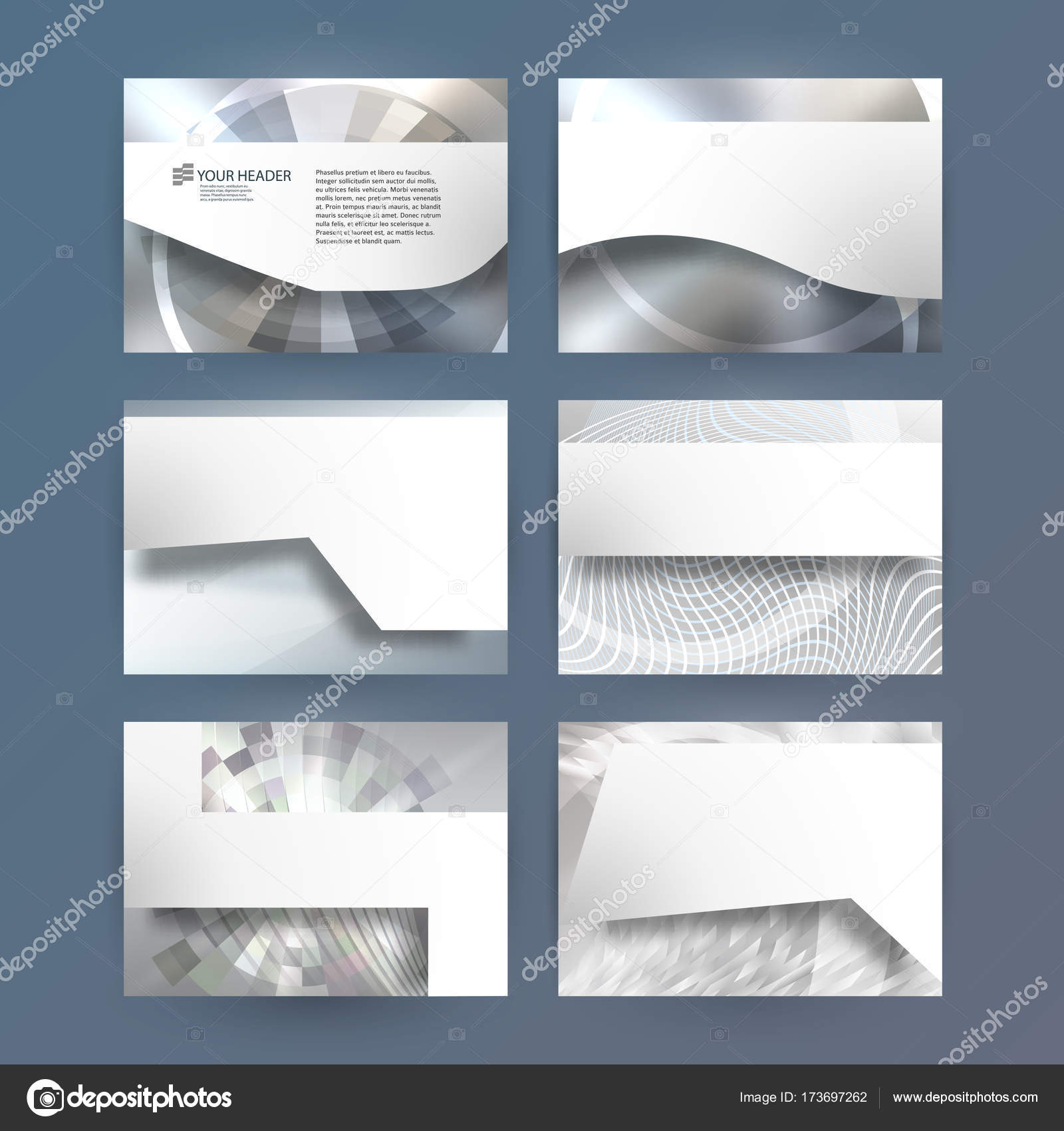 Презентация Набора Металлический Фон Размытый Дизайн 02 Векторное.