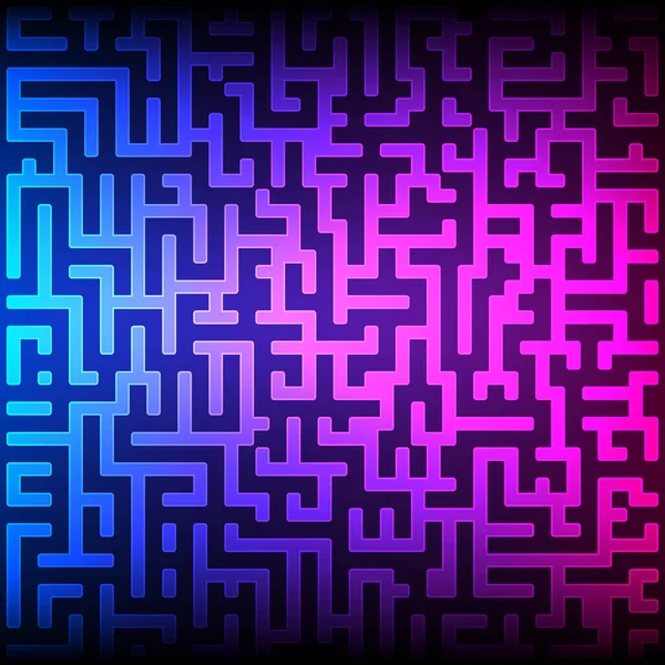 Neon light labyrinth textur abstrakt backgroubnd01 — Stockvektor