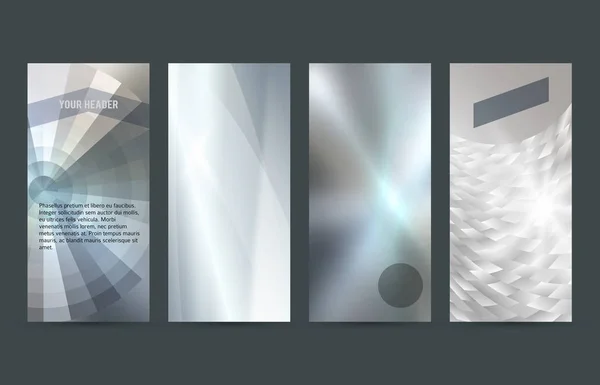 Set Design Titelseiten Flyer Hintergrund leuchten Licht Metal05 — Stockvektor