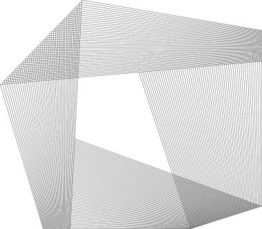 Öğe birçok paralel çizgiler poligonal from04 Tasarla