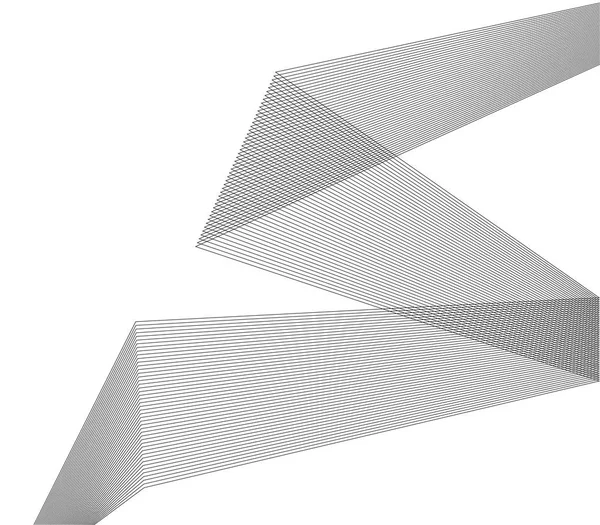 Elemento de diseño muchas líneas paralelas poligonales desde02 — Vector de stock