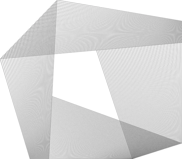 Öğe birçok paralel çizgiler poligonal from04 Tasarla — Stok Vektör
