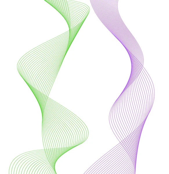Élément de conception de nombreuses lignes parallèles ondulées de03 — Image vectorielle