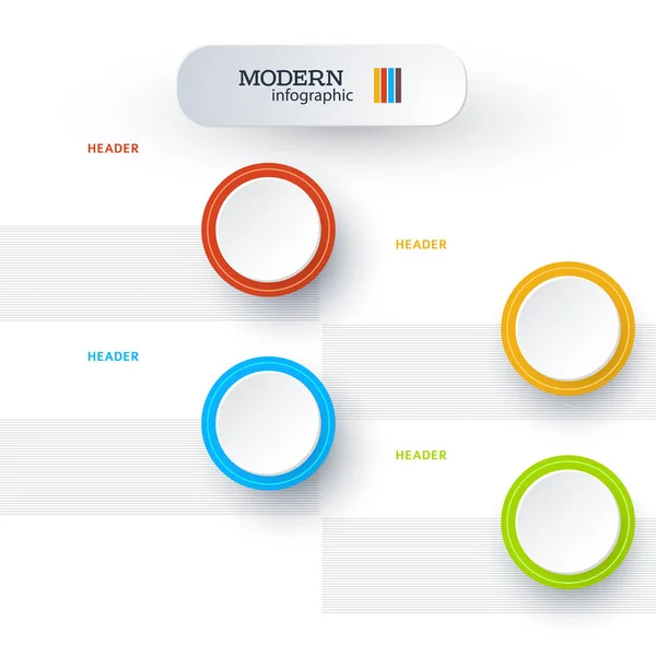 Diseño moderno de la presentación del negocio del estilo de infografías01 — Vector de stock
