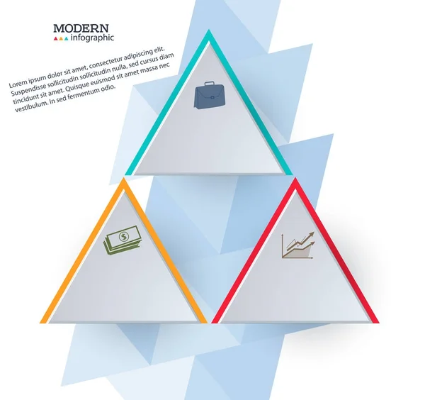 Design moderno de apresentação de negócios estilo infográficos05 — Vetor de Stock