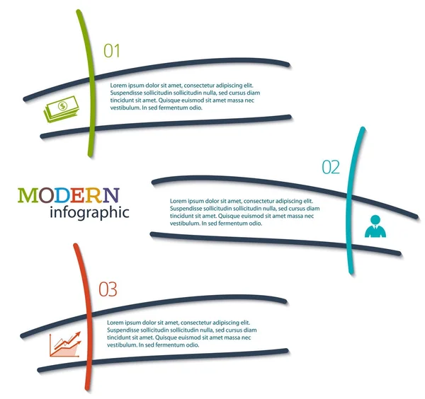 Moderne Infografik Stil Geschäftspräsentation design12 — Stockvektor