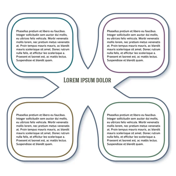 Modern infographics style business presentation design15 — Stock Vector