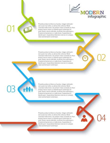 Moderne Infografik Stil Geschäftspräsentation design37 — Stockvektor