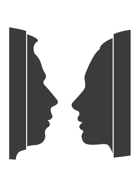 Psychologie man en vrouw relationship02 — Stockvector