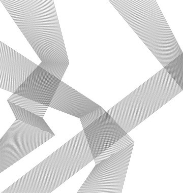 Tasarım öğesi birçok paralel çizgiler poligonal form04 hattı