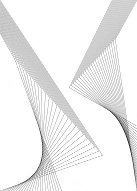 Tasarım öğesi birçok paralel çizgiler poligonal form09 hattı