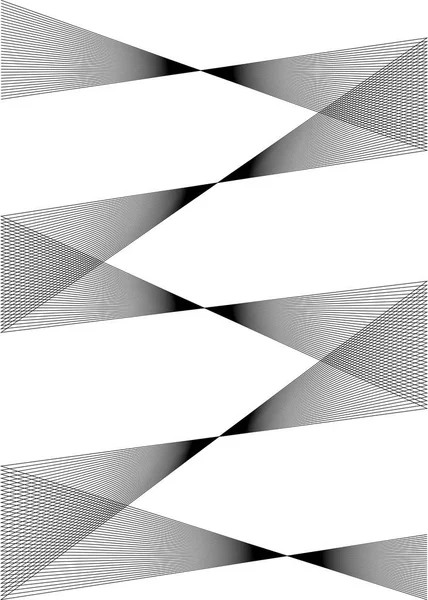 多くの平行な直線の折れ線 form07 デザイン要素を行します。 — ストックベクタ