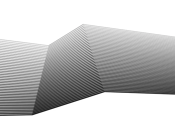 Tasarım öğesi birçok paralel çizgiler poligonal form17 hattı — Stok Vektör