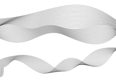 Tasarım öğesi birçok paralel çizgiler dalgalı form24 dalga